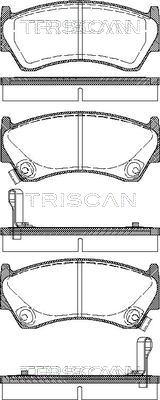 Triscan 8110 14005 - Гальмівні колодки, дискові гальма autozip.com.ua