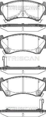 Triscan 8110 14008 - Гальмівні колодки, дискові гальма autozip.com.ua