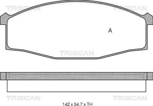 Triscan 8110 14007 - Гальмівні колодки, дискові гальма autozip.com.ua