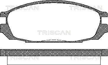 Triscan 8110 14010 - Гальмівні колодки, дискові гальма autozip.com.ua