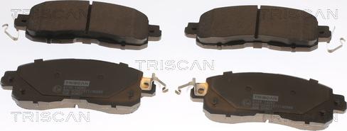 Triscan 8110 14082 - Гальмівні колодки, дискові гальма autozip.com.ua