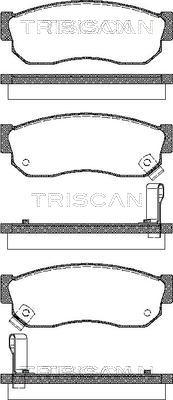 Triscan 8110 14035 - Гальмівні колодки, дискові гальма autozip.com.ua