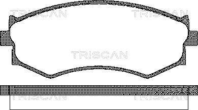 Triscan 8110 14032 - Гальмівні колодки, дискові гальма autozip.com.ua