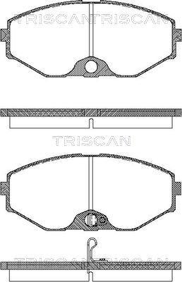 Triscan 8110 14037 - Гальмівні колодки, дискові гальма autozip.com.ua