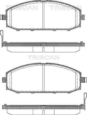 Triscan P0611304 - Гальмівні колодки, дискові гальма autozip.com.ua
