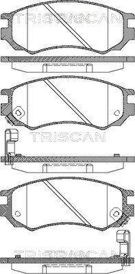 Triscan 362039502 - Гальмівні колодки, дискові гальма autozip.com.ua