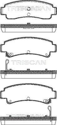 Triscan 8110 14167 - Гальмівні колодки, дискові гальма autozip.com.ua