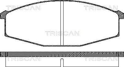 Triscan 8110 14127 - Гальмівні колодки, дискові гальма autozip.com.ua