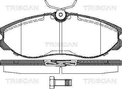 Triscan 8110 14174 - Гальмівні колодки, дискові гальма autozip.com.ua