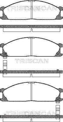 Triscan 8110 14889 - Гальмівні колодки, дискові гальма autozip.com.ua