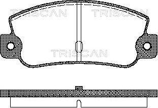Triscan 8110 15993 - Гальмівні колодки, дискові гальма autozip.com.ua