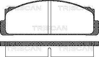 Triscan 8110 15504 - Гальмівні колодки, дискові гальма autozip.com.ua