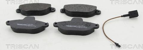 Triscan 8110 15051 - Гальмівні колодки, дискові гальма autozip.com.ua