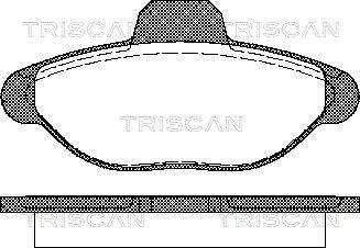Triscan 8110 15001 - Гальмівні колодки, дискові гальма autozip.com.ua