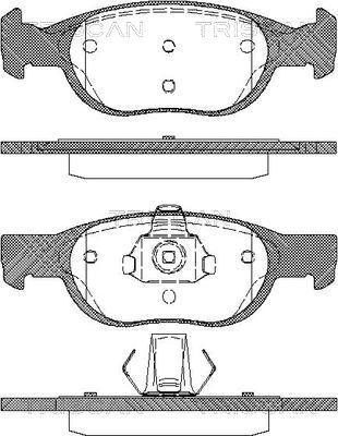 Ferodo FDS1160 - Гальмівні колодки, дискові гальма autozip.com.ua