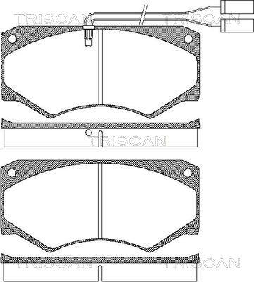 Triscan 8110 15033 - Гальмівні колодки, дискові гальма autozip.com.ua