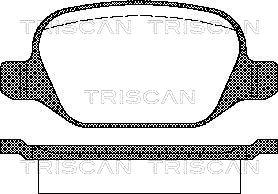 Triscan 8110 15021 - Гальмівні колодки, дискові гальма autozip.com.ua