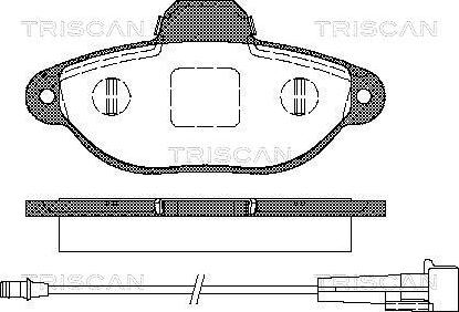 Triscan 8110 15176 - Гальмівні колодки, дискові гальма autozip.com.ua