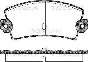 Triscan 8110 15862 - Гальмівні колодки, дискові гальма autozip.com.ua