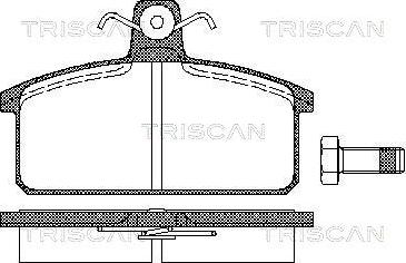 Triscan 8110 15811 - Гальмівні колодки, дискові гальма autozip.com.ua