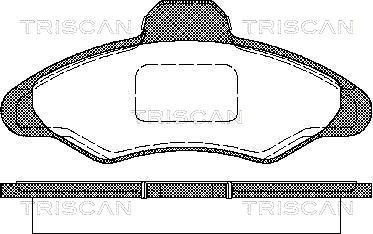 Triscan 8110 16950 - Гальмівні колодки, дискові гальма autozip.com.ua