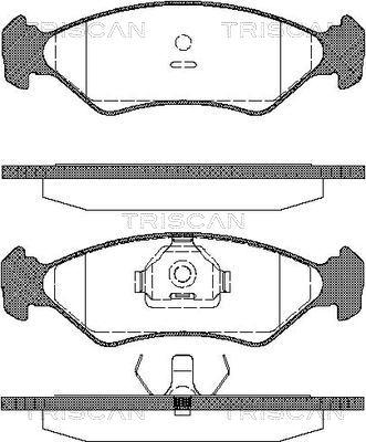 Triscan 8110 16918 - Гальмівні колодки, дискові гальма autozip.com.ua