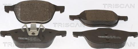 Triscan 8110 16041 - Гальмівні колодки, дискові гальма autozip.com.ua