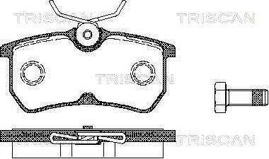 Triscan 8110 16002 - Гальмівні колодки, дискові гальма autozip.com.ua