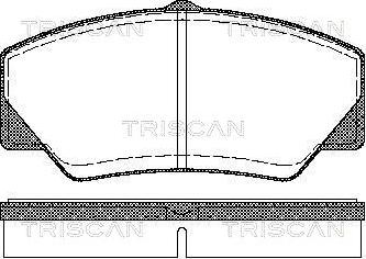 Triscan 8110 16844 - Гальмівні колодки, дискові гальма autozip.com.ua
