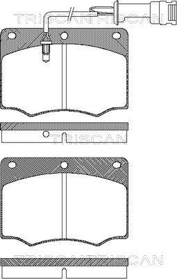 Triscan 8110 16231 - Гальмівні колодки, дискові гальма autozip.com.ua