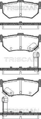 Triscan 8110 10998 - Гальмівні колодки, дискові гальма autozip.com.ua