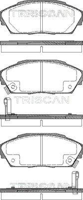 Triscan 8110 10974 - Гальмівні колодки, дискові гальма autozip.com.ua