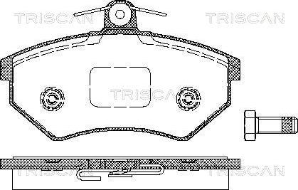 Triscan 8110 10975 - Гальмівні колодки, дискові гальма autozip.com.ua