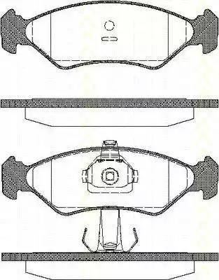 Triscan 8110 10505 - Гальмівні колодки, дискові гальма autozip.com.ua