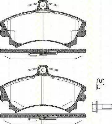 Triscan 8110 10507 - Гальмівні колодки, дискові гальма autozip.com.ua