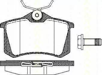 Triscan 8110 10512 - Гальмівні колодки, дискові гальма autozip.com.ua