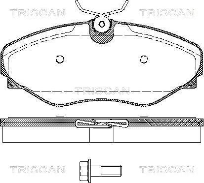 Triscan 8110 10535 - Гальмівні колодки, дискові гальма autozip.com.ua
