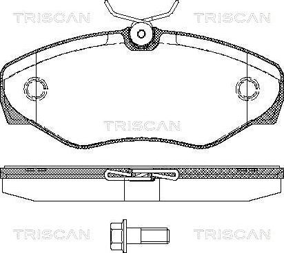 Triscan 8110 10529 - Гальмівні колодки, дискові гальма autozip.com.ua