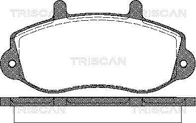 Triscan 8110 10526 - Гальмівні колодки, дискові гальма autozip.com.ua