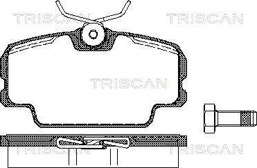 Triscan 8110 10098 - Гальмівні колодки, дискові гальма autozip.com.ua