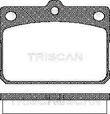 Triscan 8110 10009 - Гальмівні колодки, дискові гальма autozip.com.ua
