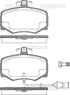 Triscan 8110 10003 - Гальмівні колодки, дискові гальма autozip.com.ua