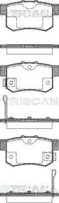 Triscan 8110 10019 - Гальмівні колодки, дискові гальма autozip.com.ua