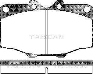 Triscan 8110 10034 - Гальмівні колодки, дискові гальма autozip.com.ua