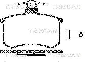 Triscan 8110 10116 - Гальмівні колодки, дискові гальма autozip.com.ua