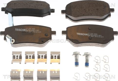 Triscan 8110 10124 - Гальмівні колодки, дискові гальма autozip.com.ua