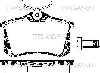 Triscan 8110 10864 - Гальмівні колодки, дискові гальма autozip.com.ua