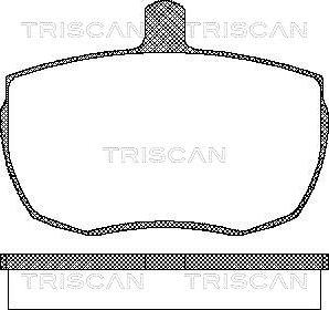 Triscan 8110 10815 - Гальмівні колодки, дискові гальма autozip.com.ua