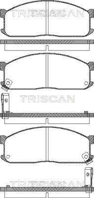 Triscan 8110 10873 - Гальмівні колодки, дискові гальма autozip.com.ua