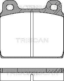 Triscan 8110 10203 - Гальмівні колодки, дискові гальма autozip.com.ua